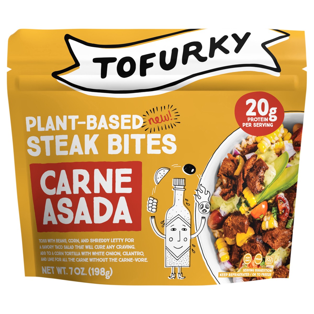 slide 1 of 10, Tofurky Carne Asada Steak Pouch, 7 oz