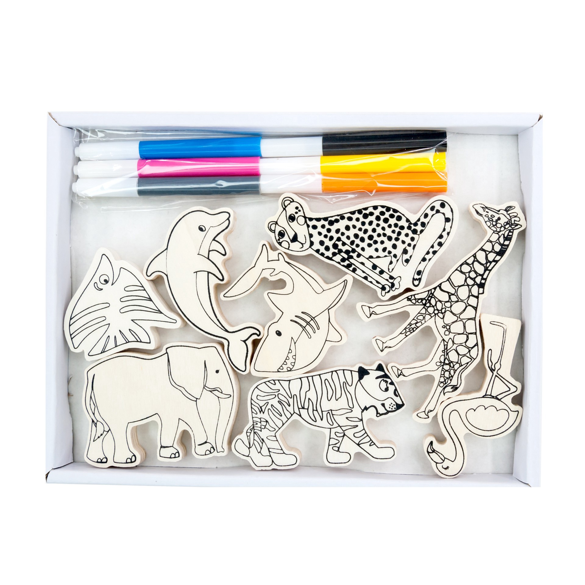slide 4 of 4, Animal Color Your Way Wood Play Kit By Creatology, 1 ct