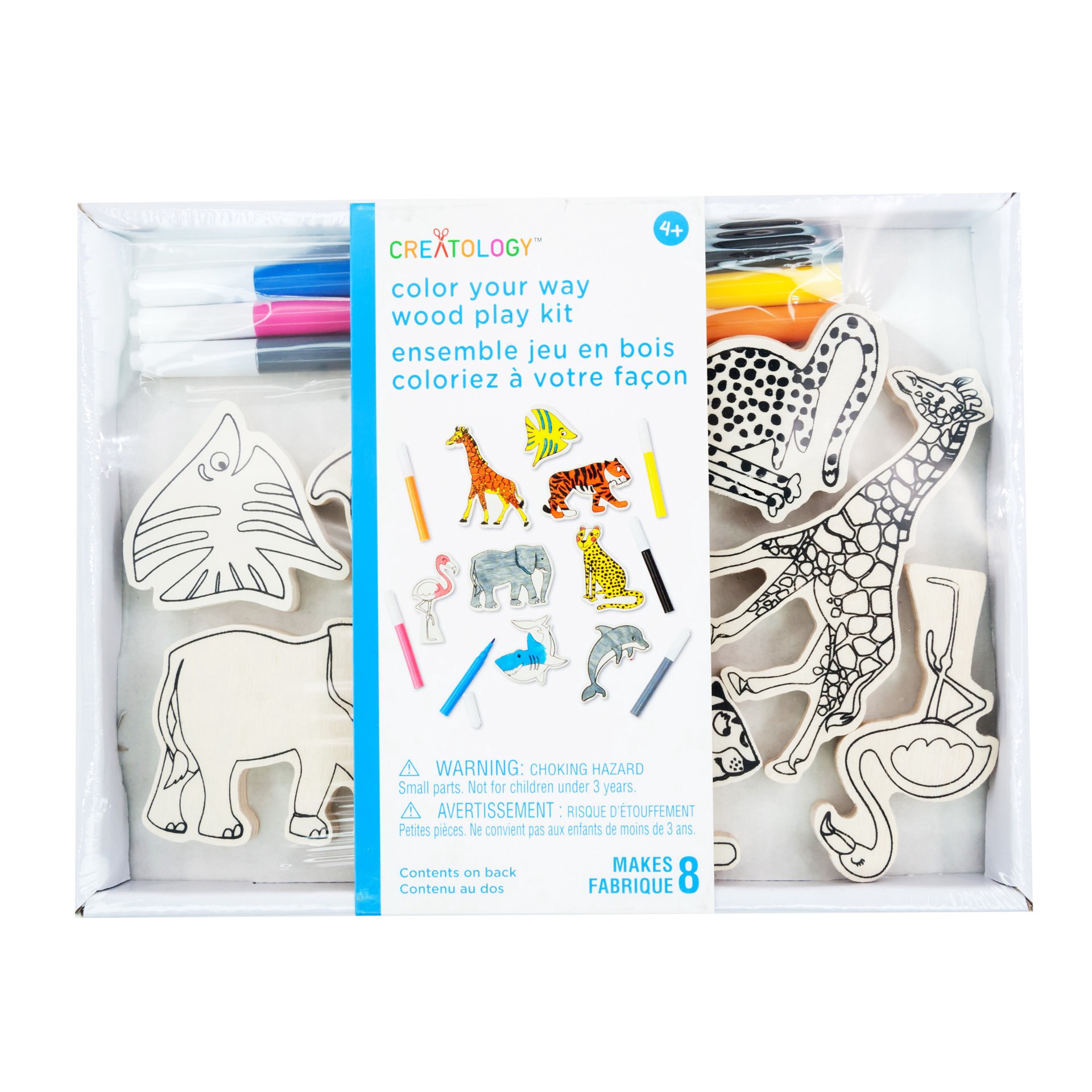 slide 2 of 4, Animal Color Your Way Wood Play Kit By Creatology, 1 ct