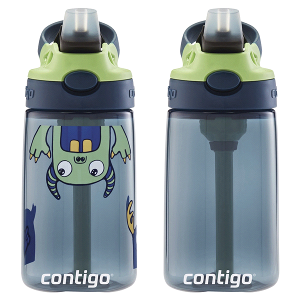 slide 12 of 21, Contigo Kids Water Bottle with Redesigned AUTOSPOUT Straw, Boys Monsters, 2 ct; 14 oz