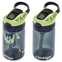 slide 7 of 21, Contigo Kids Water Bottle with Redesigned AUTOSPOUT Straw, Boys Monsters, 2 ct; 14 oz