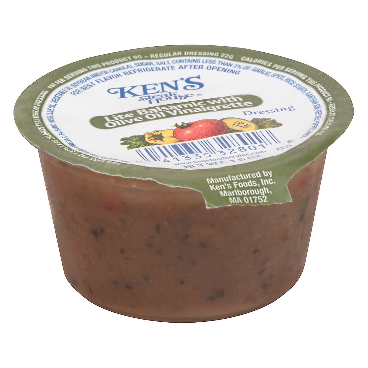 slide 7 of 11, Ken's Steak House Lite Balsamic with Olive Oil Vinaigrette Dressing 1.5 oz, 1.5 oz
