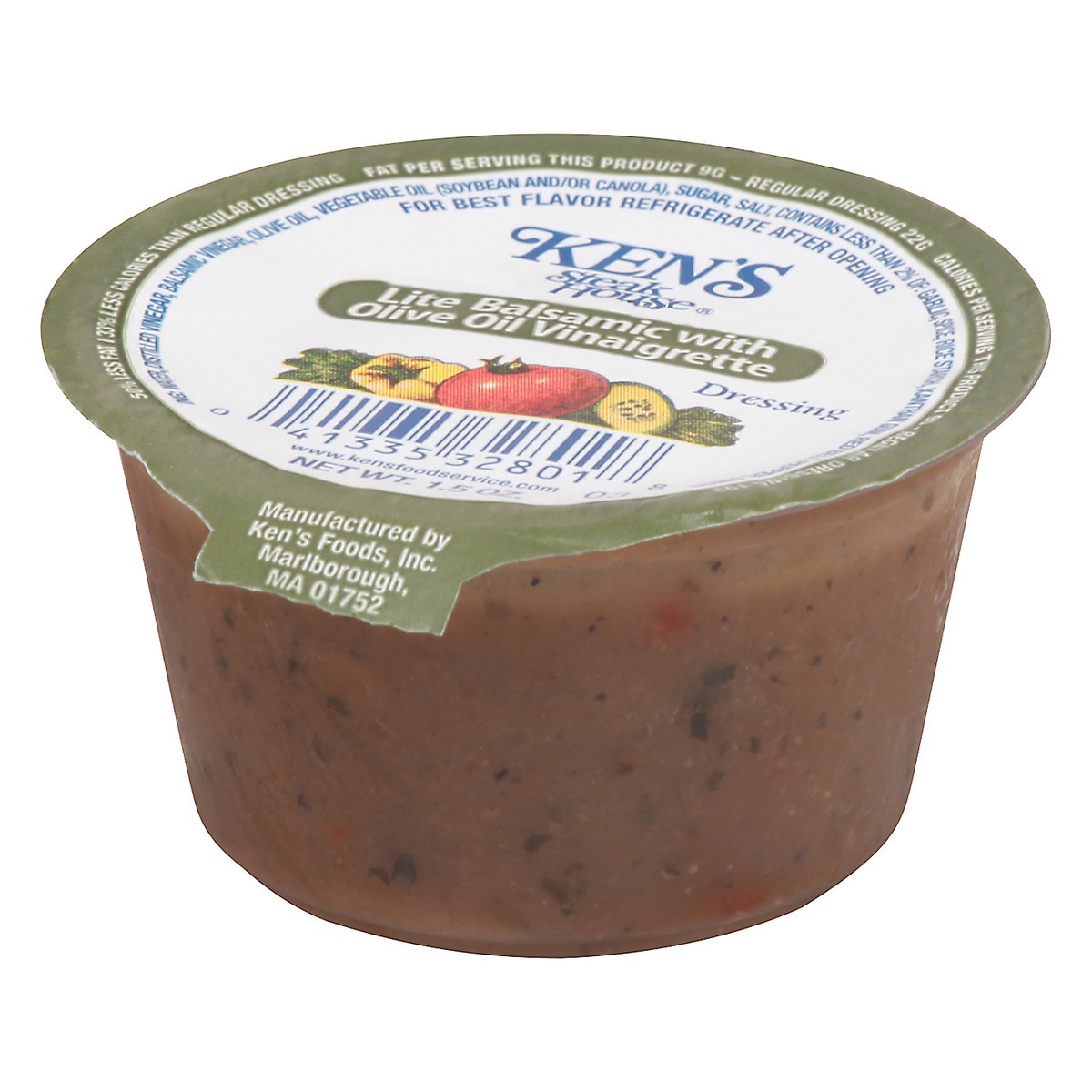 slide 4 of 11, Ken's Steak House Lite Balsamic with Olive Oil Vinaigrette Dressing 1.5 oz, 1.5 oz