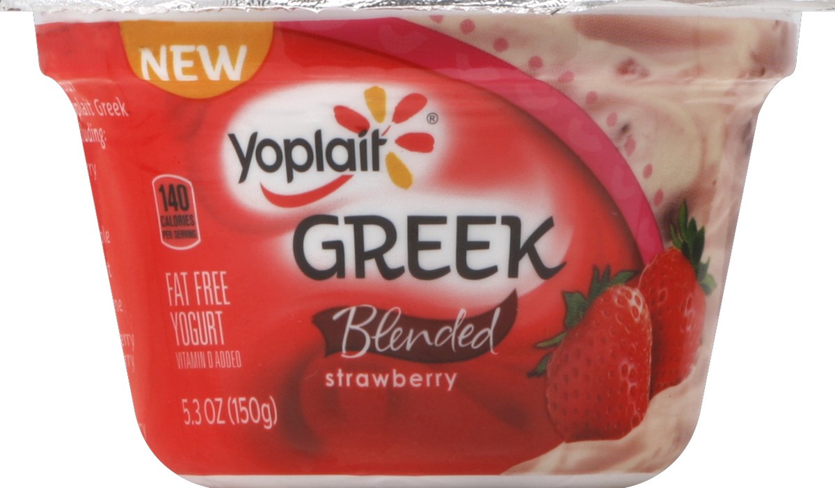 slide 3 of 3, Yoplait Yogurt, Fat Free, Blended, Strawberry, 5.3 oz