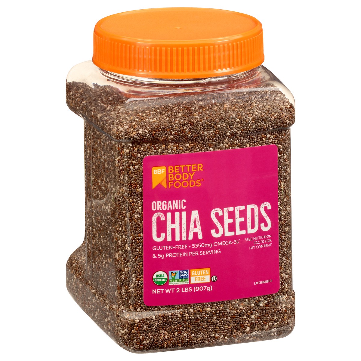 slide 5 of 10, BetterBody Foods Organic Chia Seeds 2 lb, 2 lb