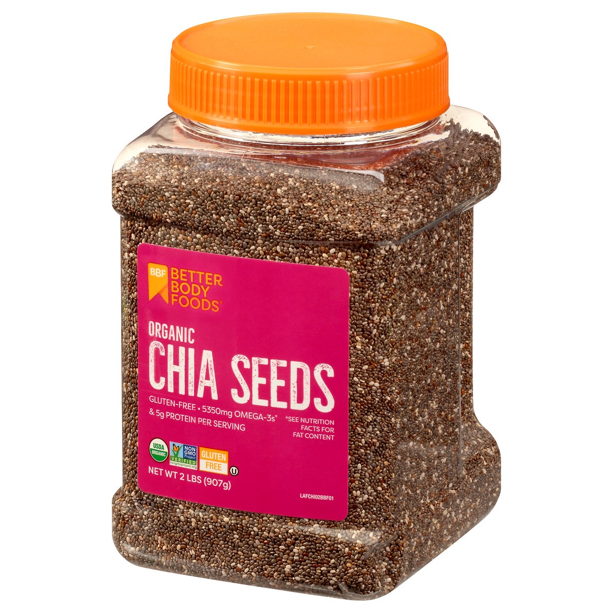 slide 6 of 10, BetterBody Foods Organic Chia Seeds 2 lb, 2 lb