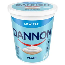 Dannon Plain Low Fat Yogurt, 32 OZ Quart