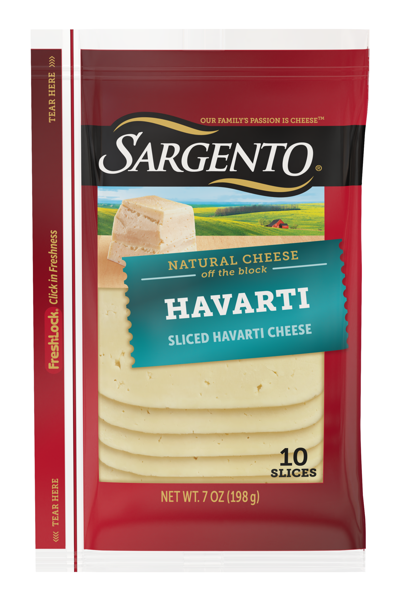 slide 1 of 6, Sargento Sliced Havarti Natural Cheese, 7 oz., 10 slices, 7 oz