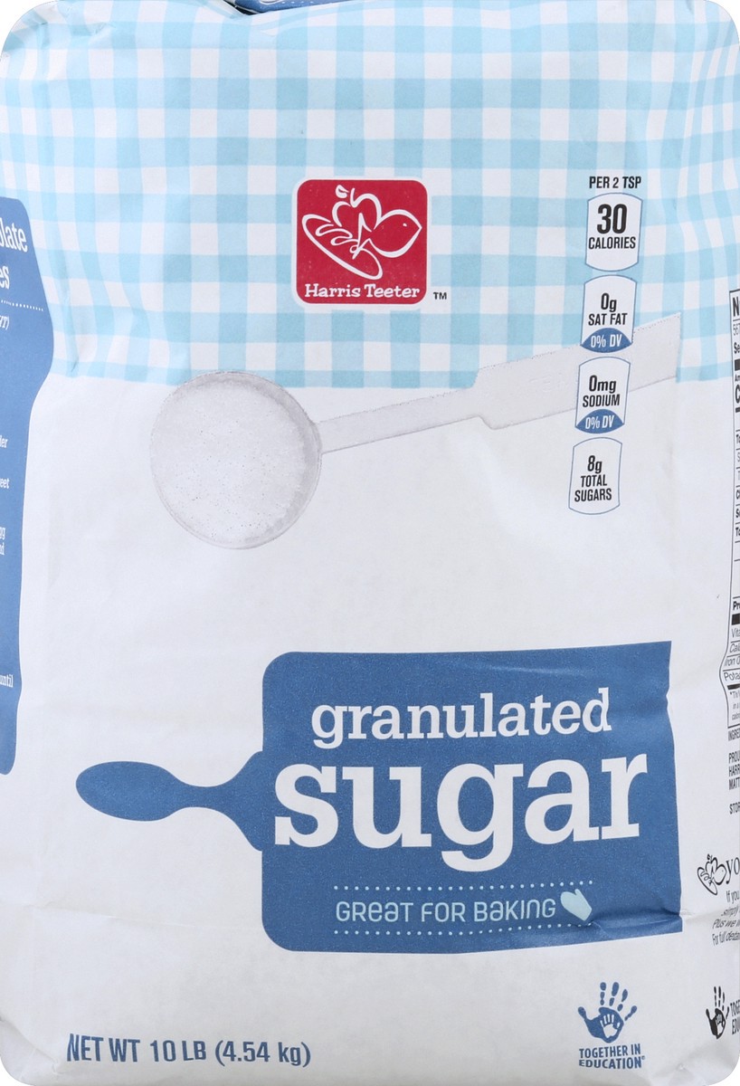 slide 1 of 6, Harris Teeter Sugar, 10 lb