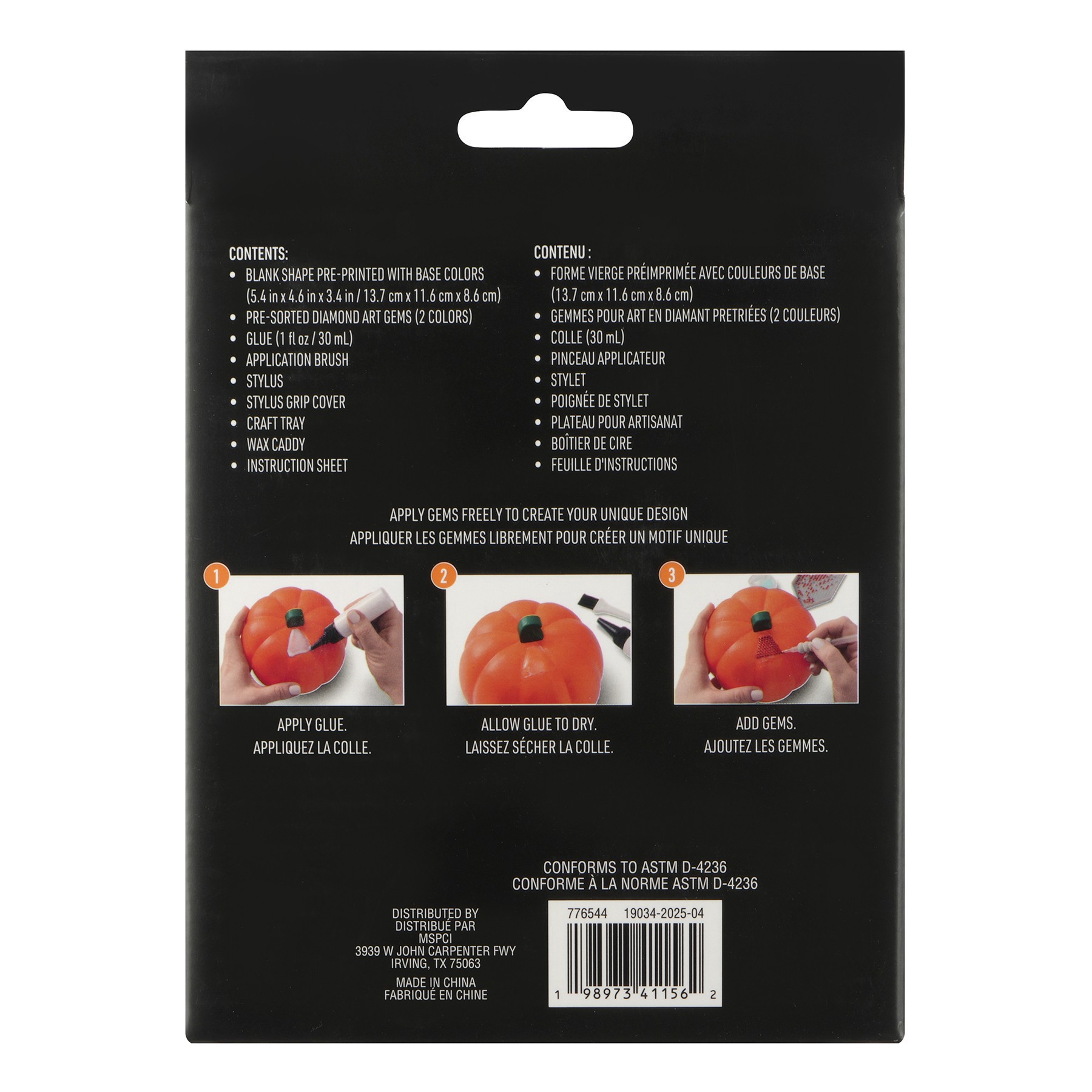 slide 4 of 4, 5.5" Skull Light-Up 3d Diamond Art Kit By Make Market, 5.5 in