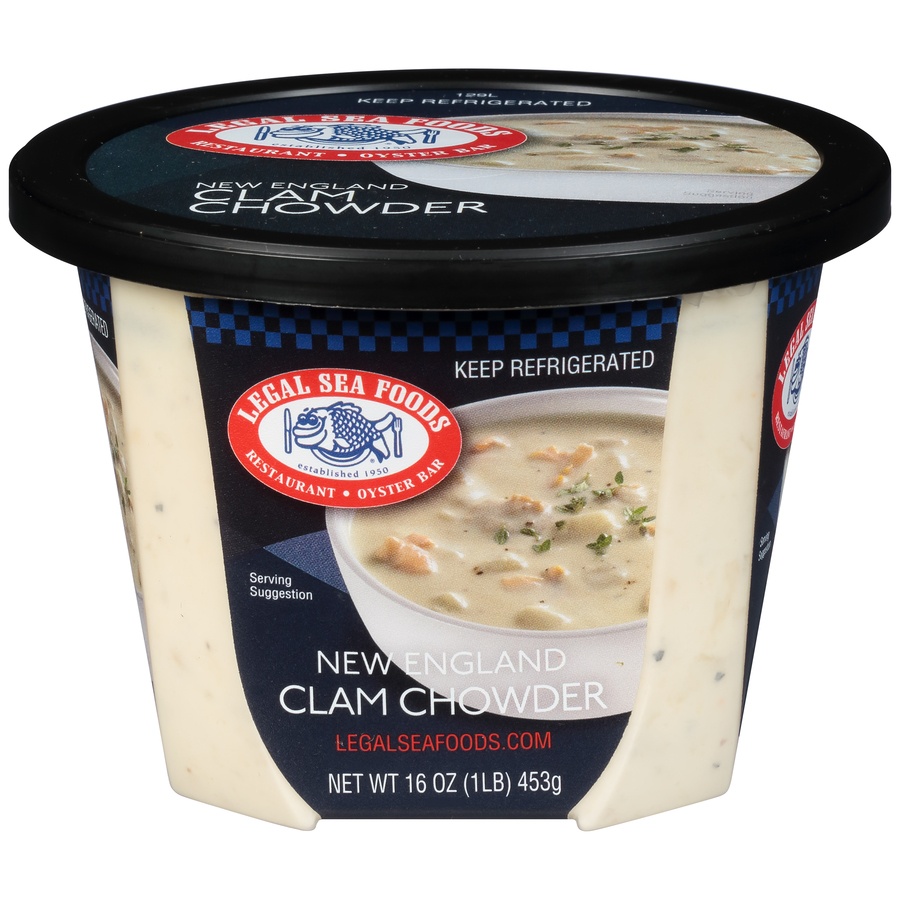 slide 1 of 1, Legal Sea Foods New England Clam Chowder, 16 oz