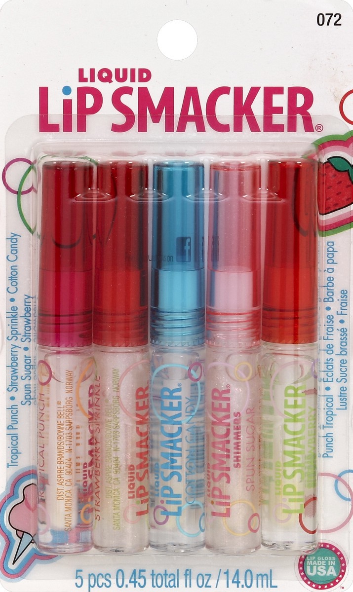 slide 2 of 2, Lip Smackers Liquid Lip Party Pack Clear, 5 ct