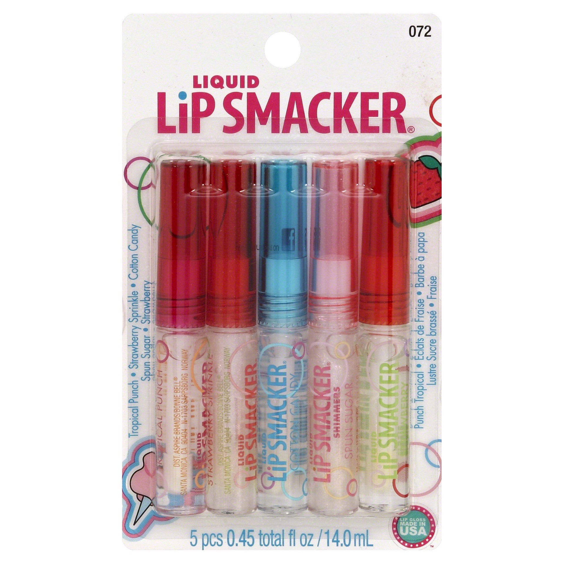 slide 1 of 2, Lip Smackers Liquid Lip Party Pack Clear, 5 ct