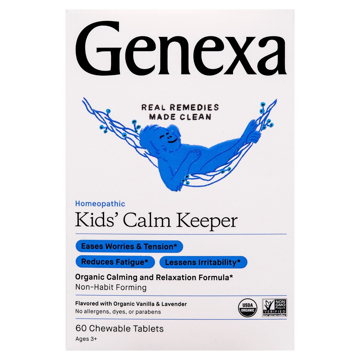 slide 1 of 8, Genexa Kids Calm Keeper, 60 ct