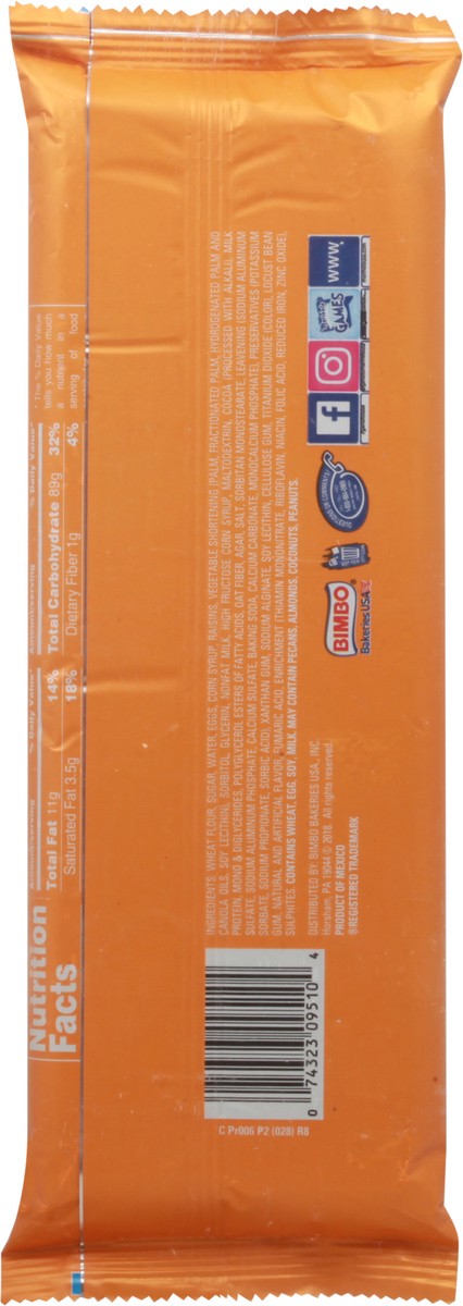 slide 7 of 11, Marinela Napolitano Orange Snack Cakes with Raisins and Chocolate Frosting, Twin-Pack, 2 ct