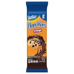 Marinela Napolitano Orange Cake with Raisins, 2 count, Snack Cakes, 4.94 oz Bag