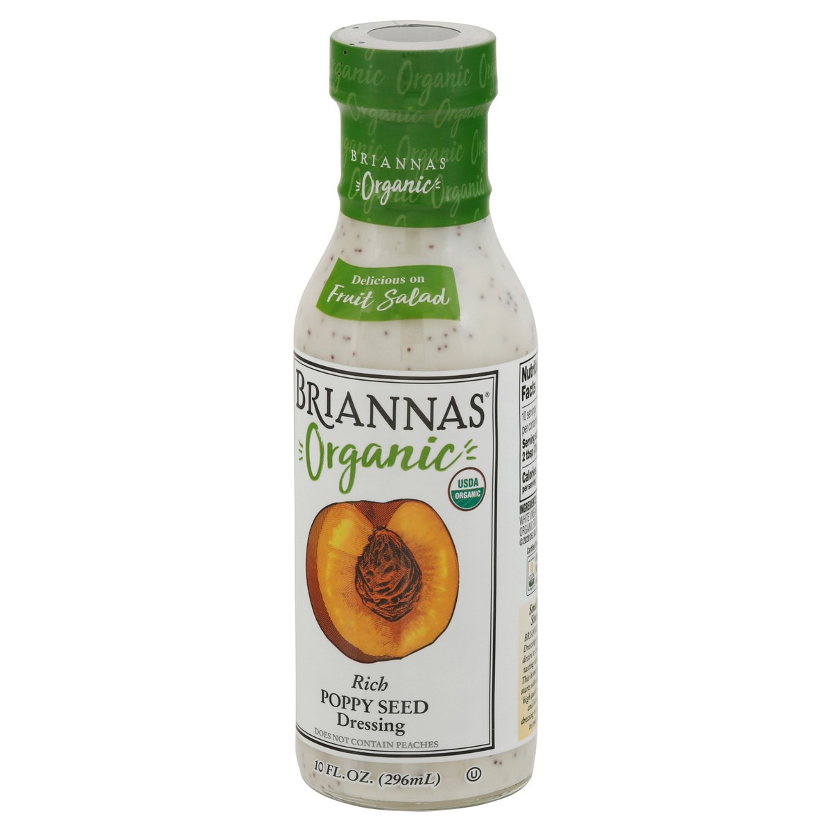 slide 3 of 9, BRIANNAS Rich Organic Poppy Seed Dressing 10 fl oz, 10 fl oz