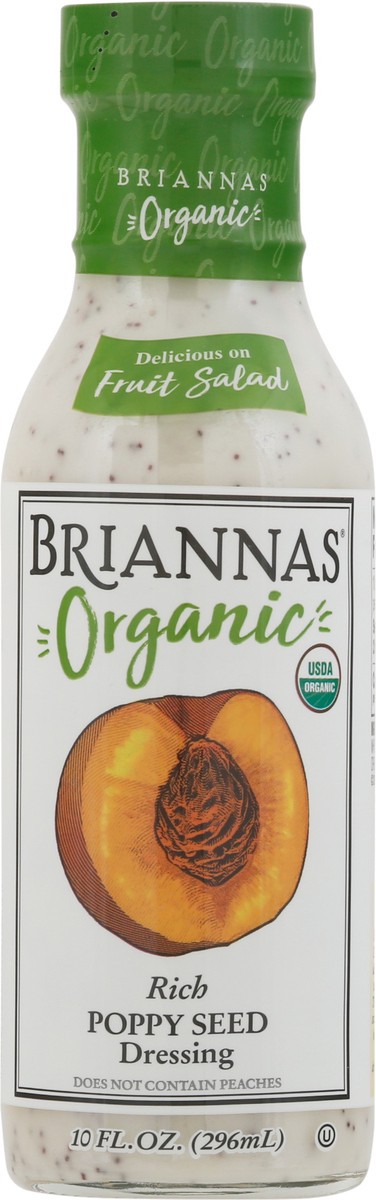 slide 6 of 9, BRIANNAS Rich Organic Poppy Seed Dressing 10 fl oz, 10 fl oz