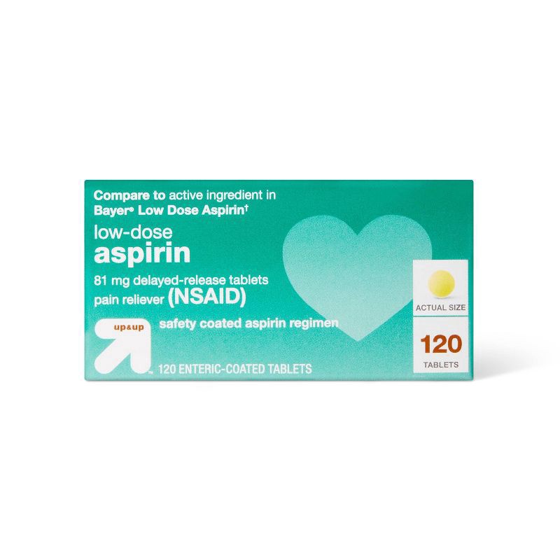 slide 1 of 11, Aspirin Ec 81 Mg Tablet, 1 ct