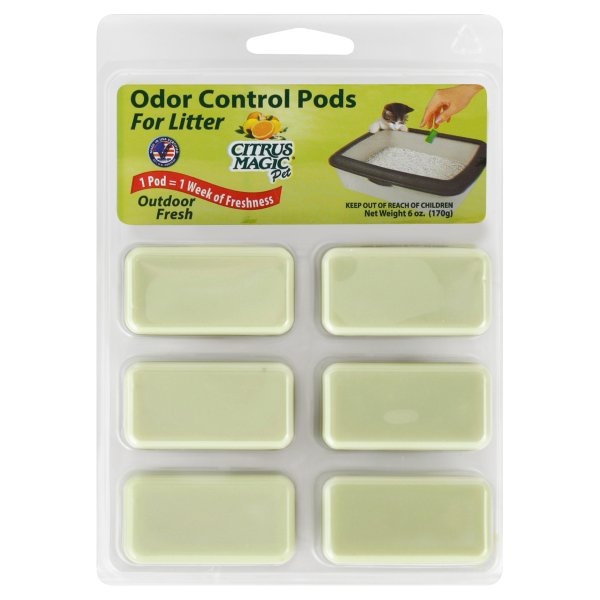 slide 1 of 1, Citrus Magic Outdoor Fresh Odor Control Pods For Litter, 6 oz