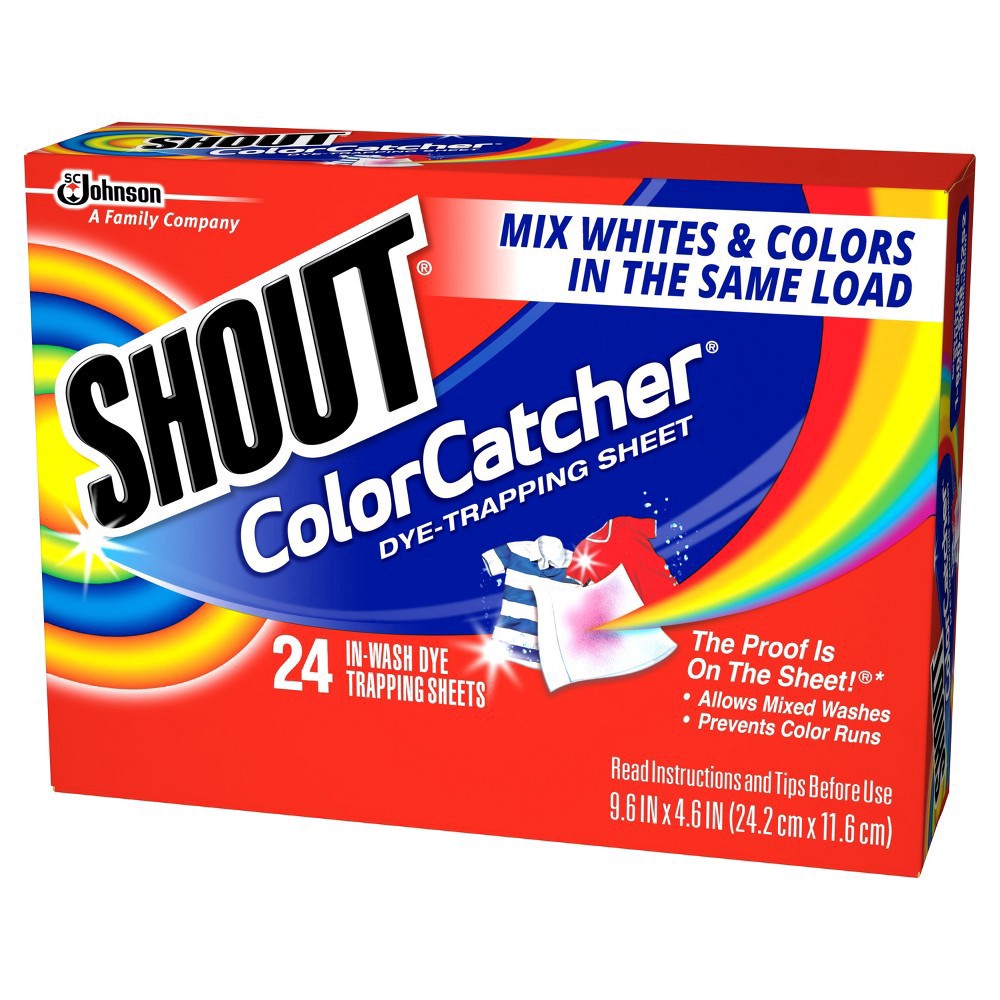 slide 6 of 15, Shout Color Catcher, Dye-Trapping Sheets, 24 Sheets, 24 ct