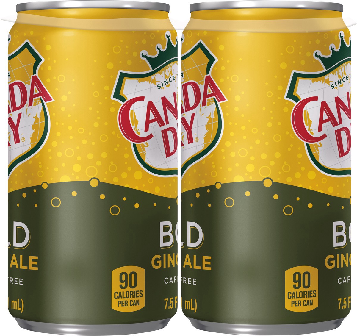 slide 6 of 7, Canada Dry Bold Ginger Ale Soda Mini Cans- 45 fl oz, 45 fl oz
