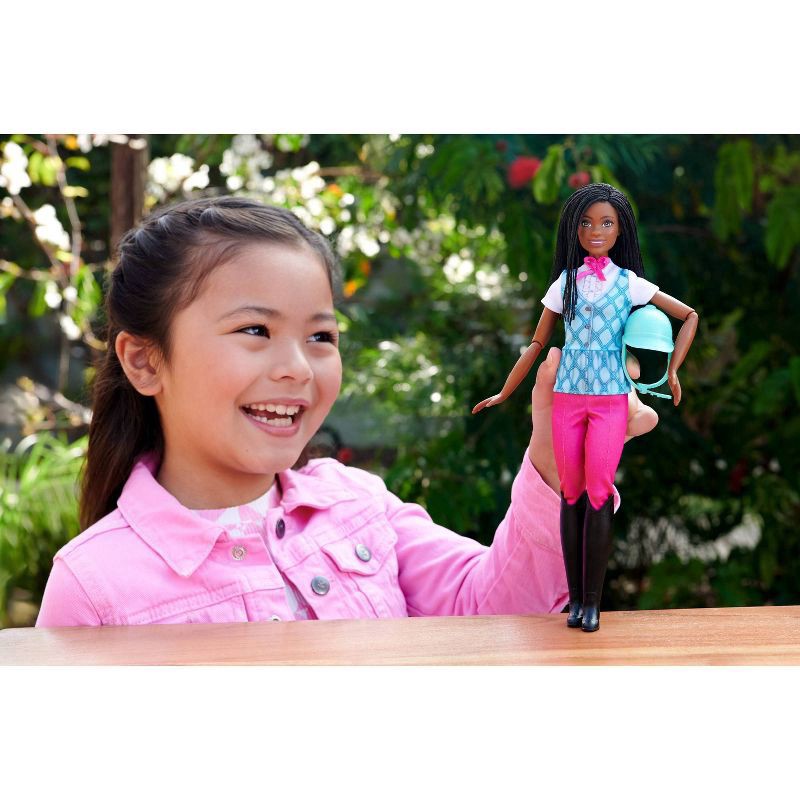 slide 5 of 6, Barbie Horse Content Riding Doll Playset "Brooklyn", 1 ct