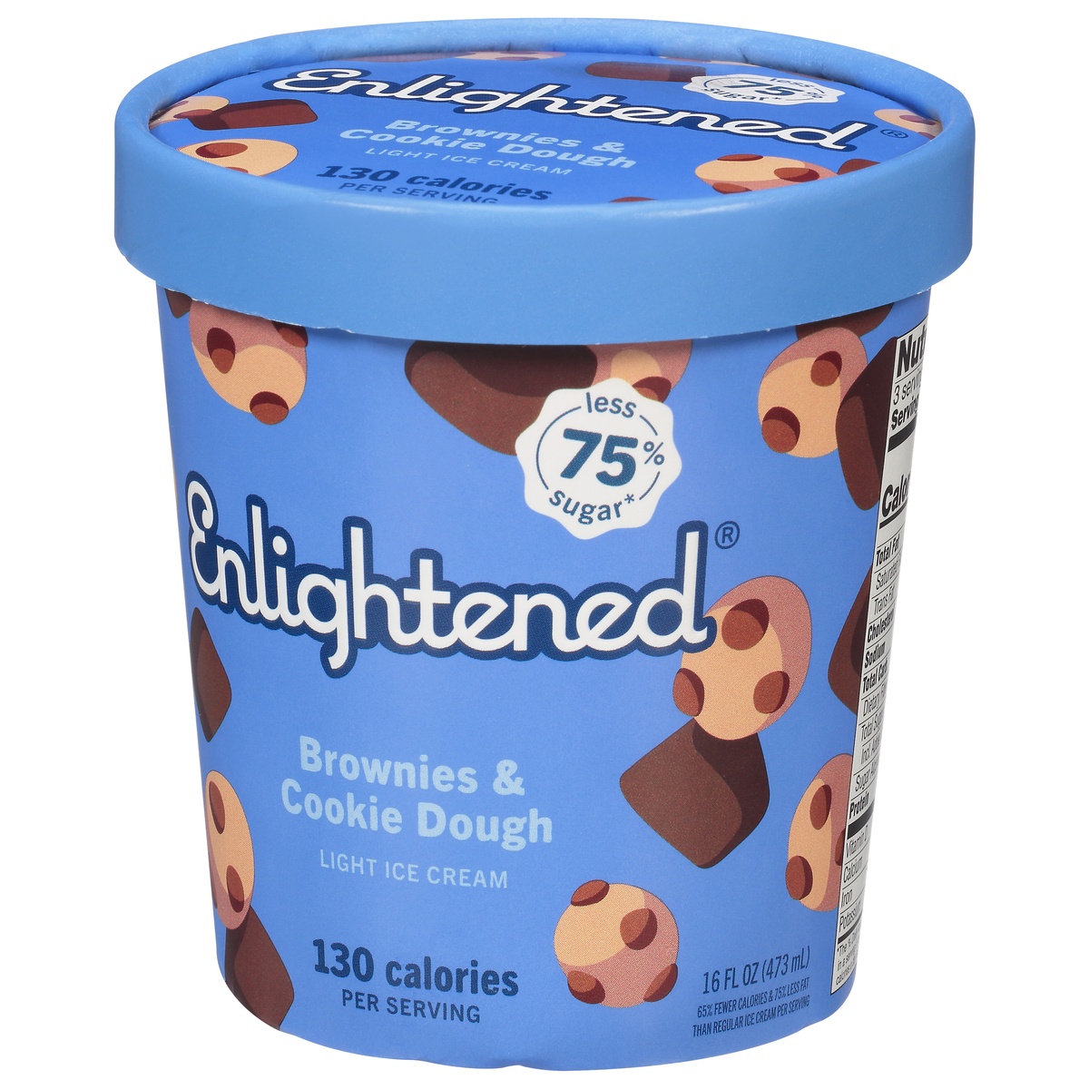 Enlightened The GoodForYou Ice Cream Brownies & Cookie Dough 1 pint
