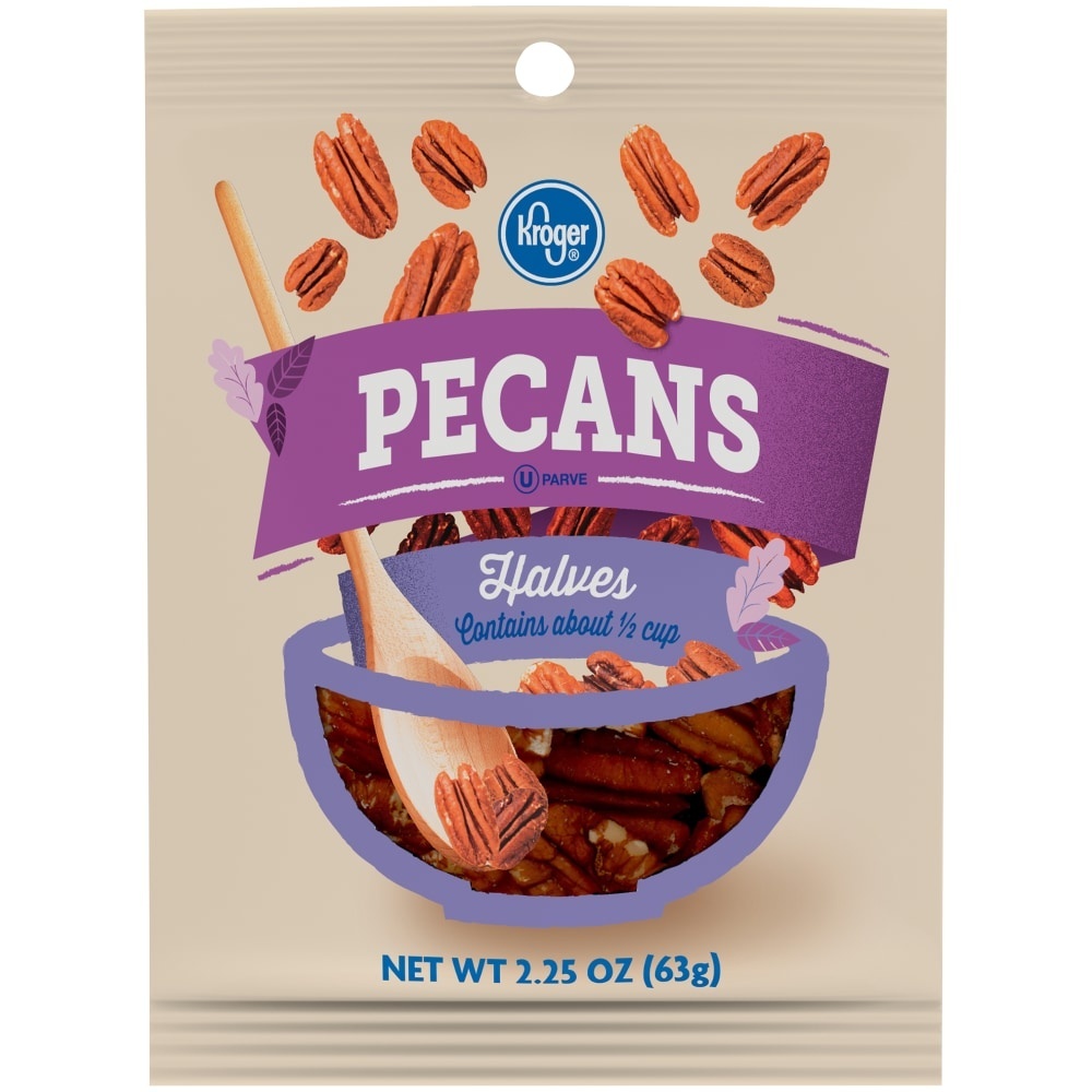 slide 1 of 1, Kroger Pecan Halves, 2.25 oz