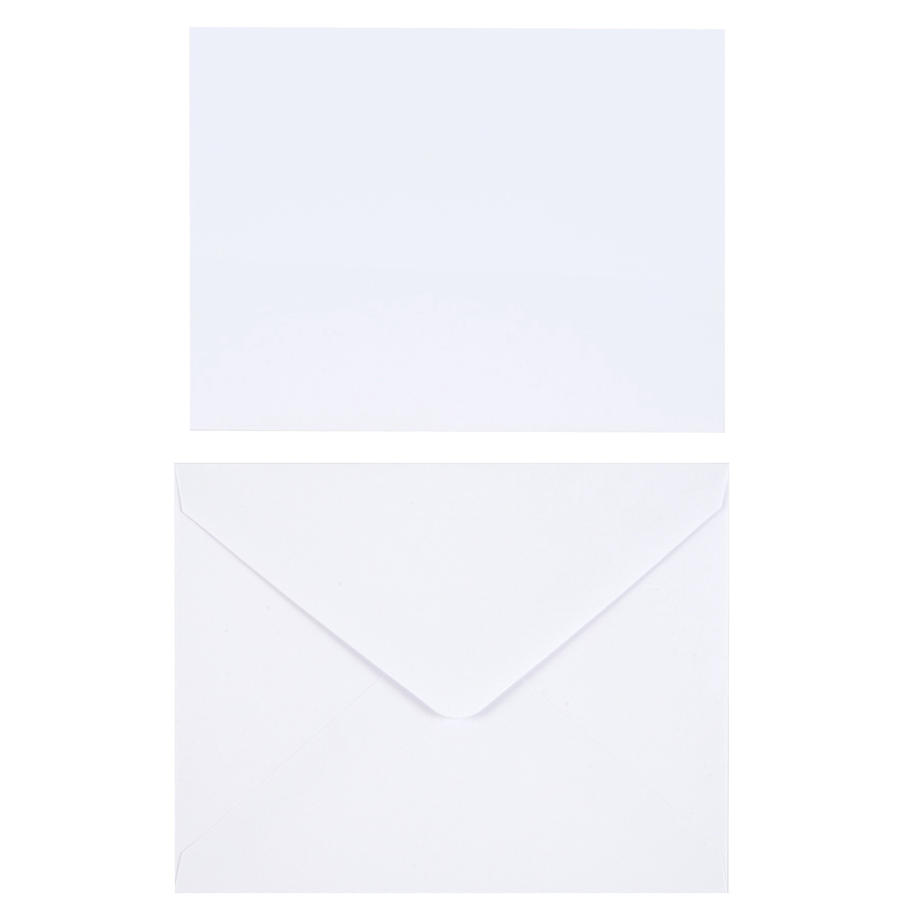 slide 3 of 5, 50 Sets Of White Flat Cards & Envelopes By Recollections, 5" X 7", 5 in x 7 in