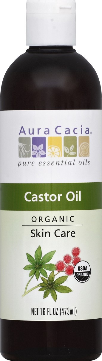 slide 2 of 3, Aura Cacia Organic Castor Skin Care Oil, 16 oz