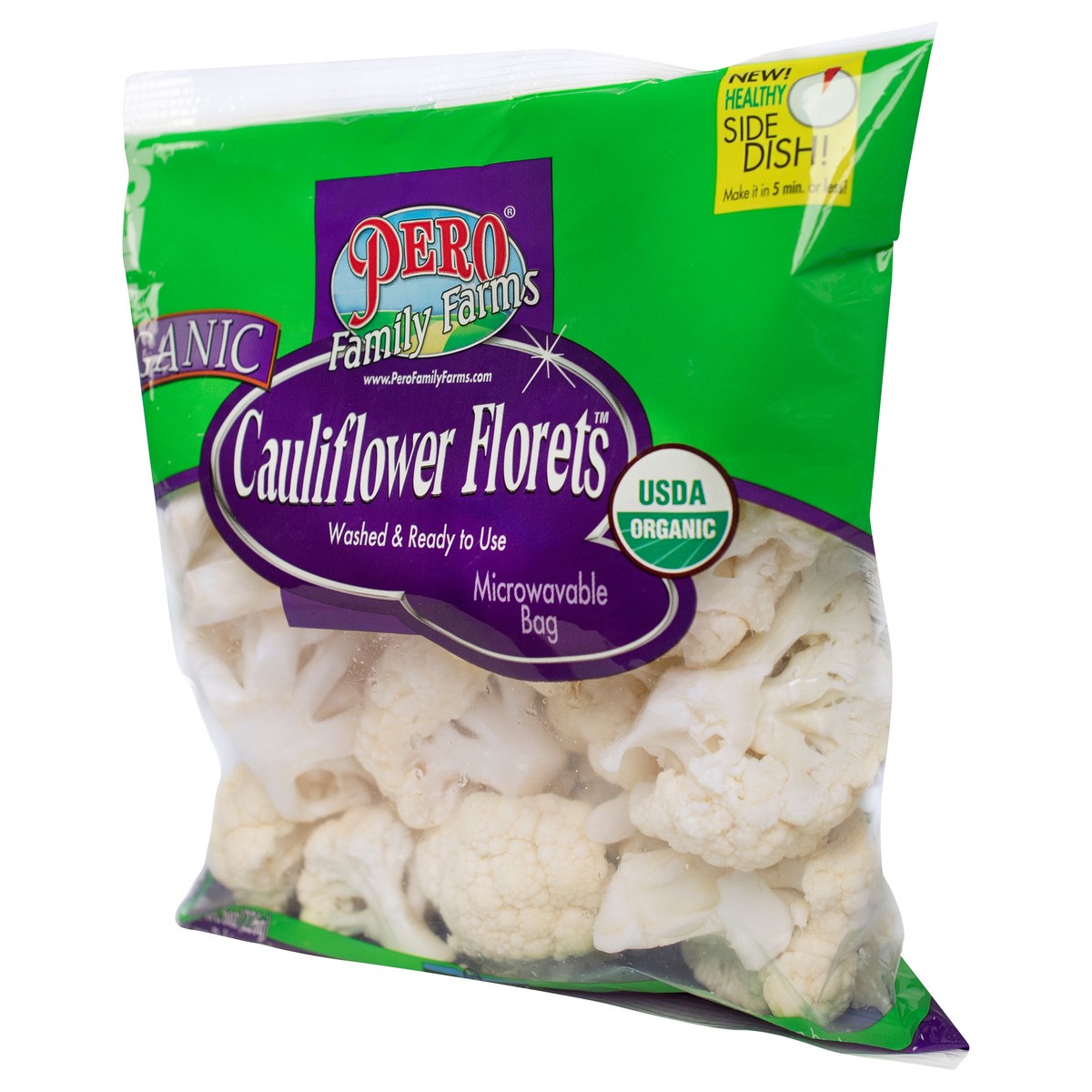 slide 8 of 9, Pero Family Farms Organic Cauliflower Florets 8 oz, 