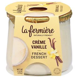 La Fermière La Fermiere French Desserts Creme Vanille - 4.4 OZ