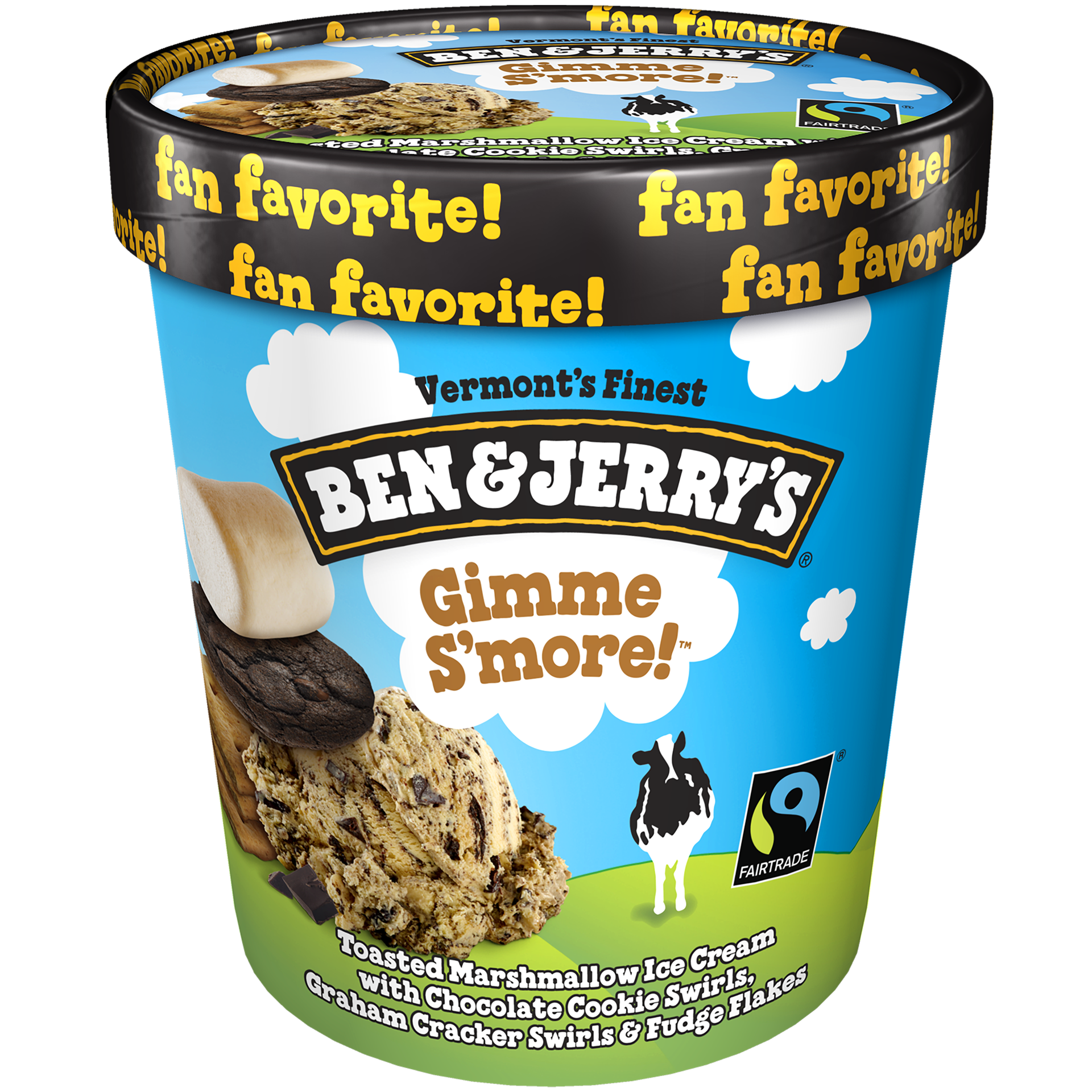 slide 3 of 4, Ben & Jerry's Gimme S'More! Ice Cream, 1 pint