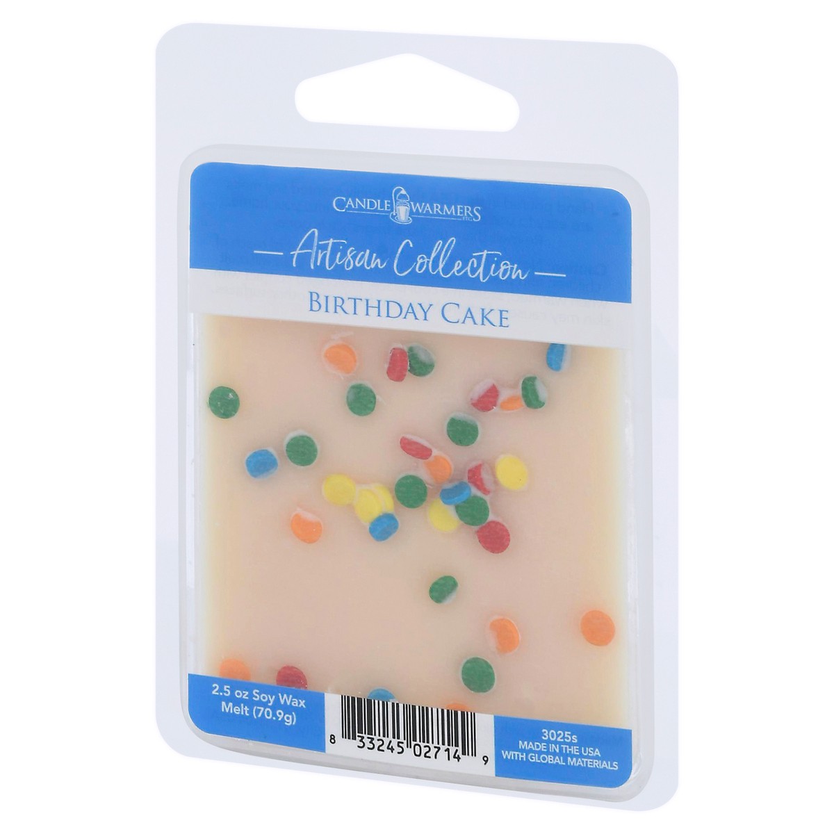 slide 3 of 9, Candle Warmers Artisan Collection Birthday Cake Soy Wax Melt 2.5 oz, 2.5 oz