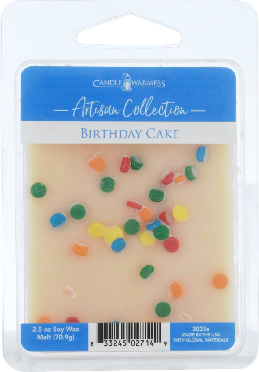 slide 9 of 9, Candle Warmers Artisan Collection Birthday Cake Soy Wax Melt 2.5 oz, 2.5 oz