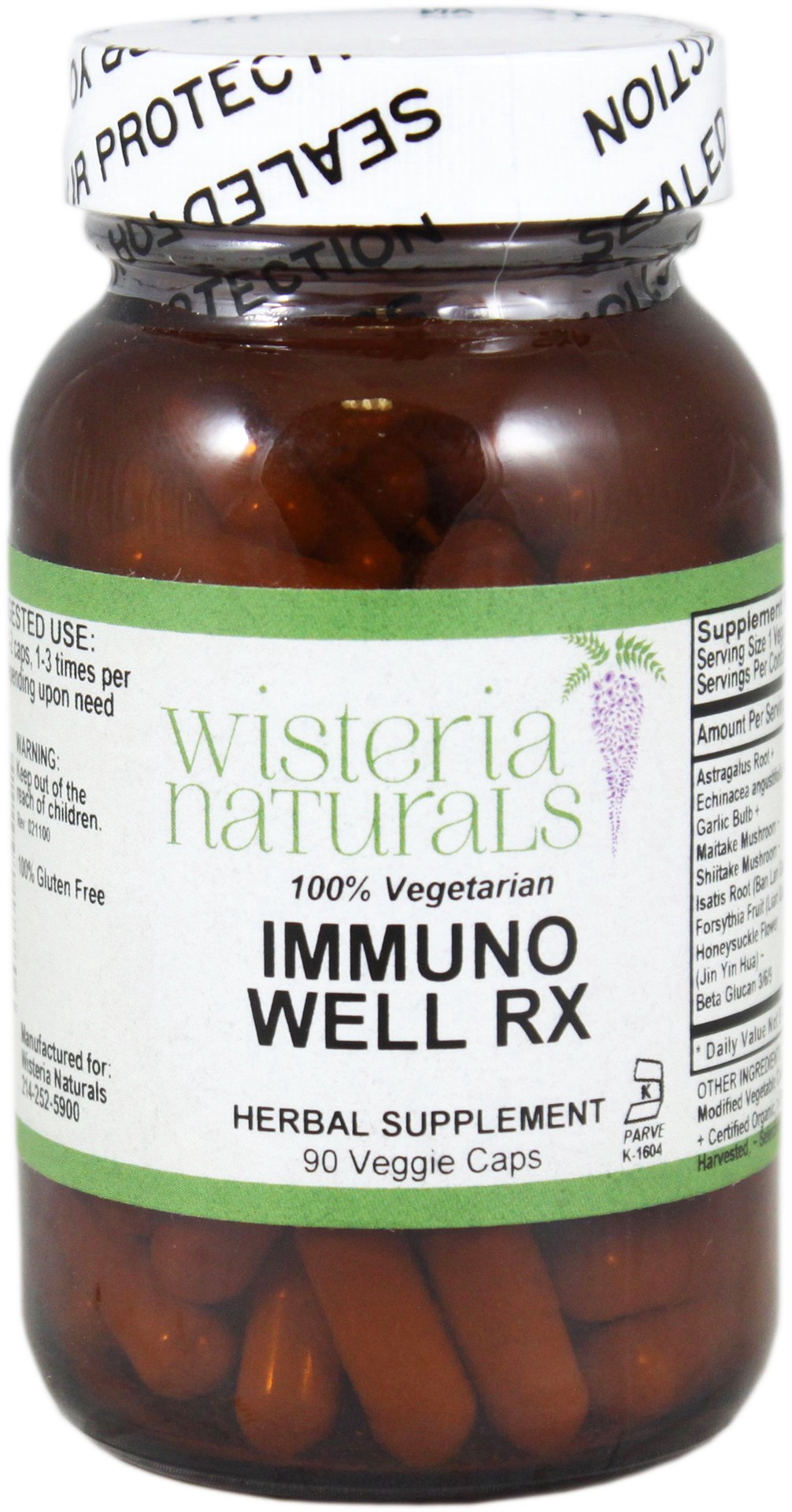 slide 1 of 1, Vitality Immuno Well Rx Herbal Supplement, 90 ct