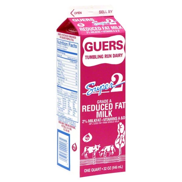 slide 1 of 1, Guers 2 % Milk, 32 fl oz