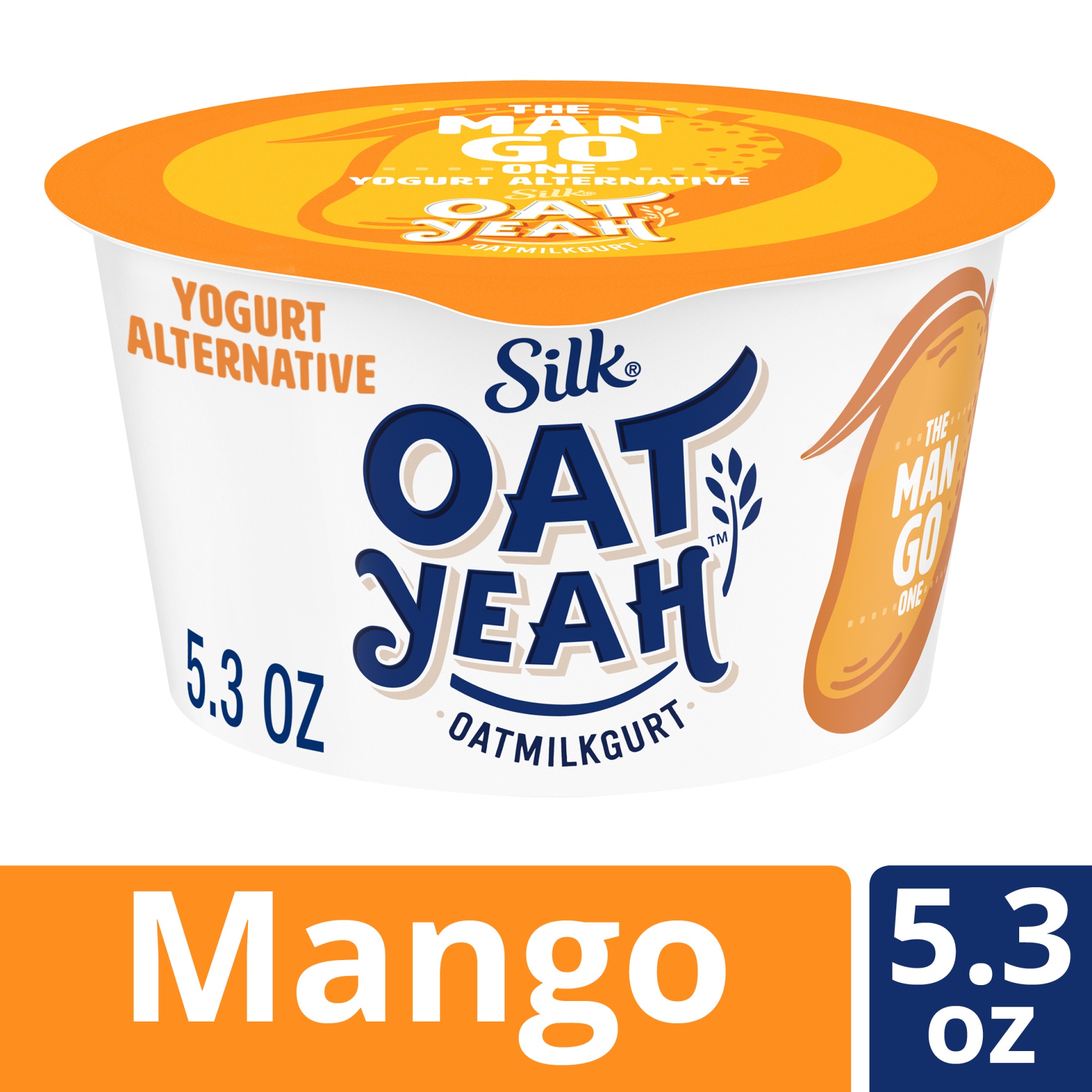 slide 1 of 1, Silk Oat Yeah The Mango One Oat Milk Yogurt Alternative Cups, 5.3 oz