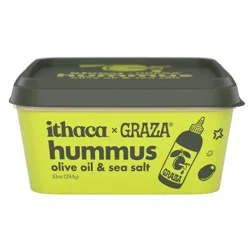 Ithaca Cold-Crafted X Graza Olive Oil & Sea Salt Hummus 10 oz