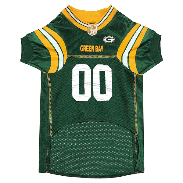 slide 3 of 5, Green Bay Packers Pet Mesh Jersey, Medium, MED