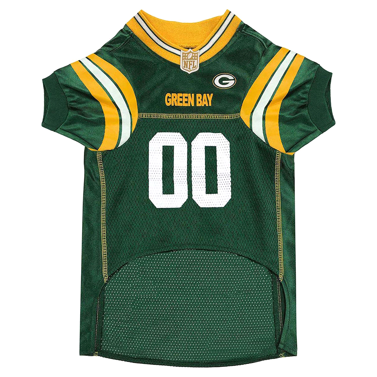 slide 2 of 5, Green Bay Packers Pet Mesh Jersey, Medium, MED
