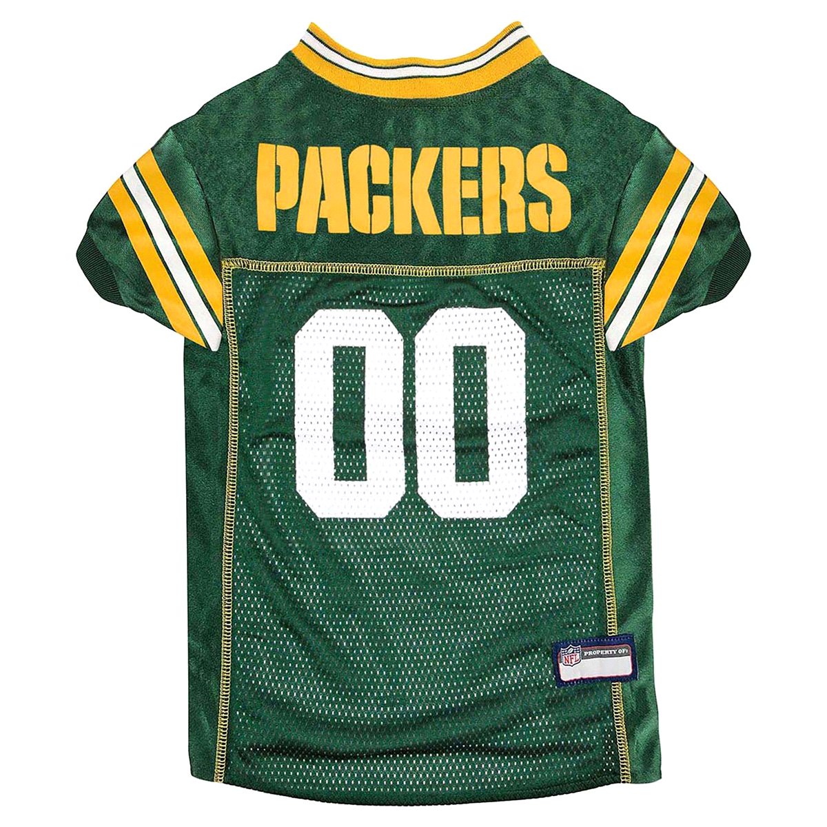 slide 1 of 5, Green Bay Packers Pet Mesh Jersey, Medium, MED