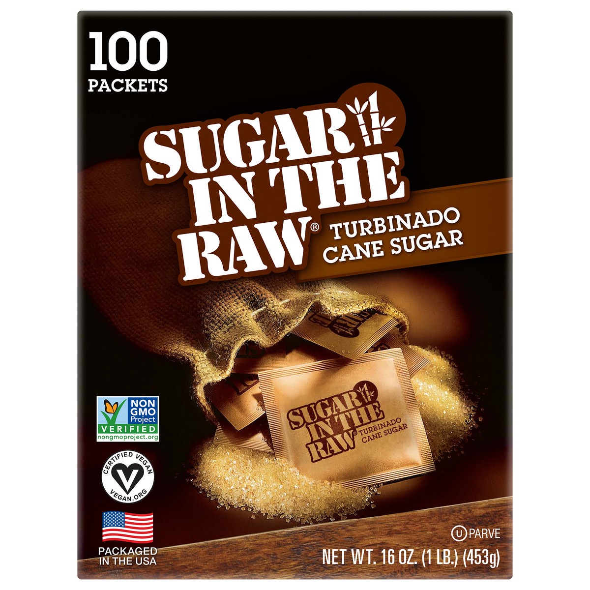 slide 1 of 9, Sugar in the Raw Turbinado Cane Sugar 100 ct Packs, 100 ct