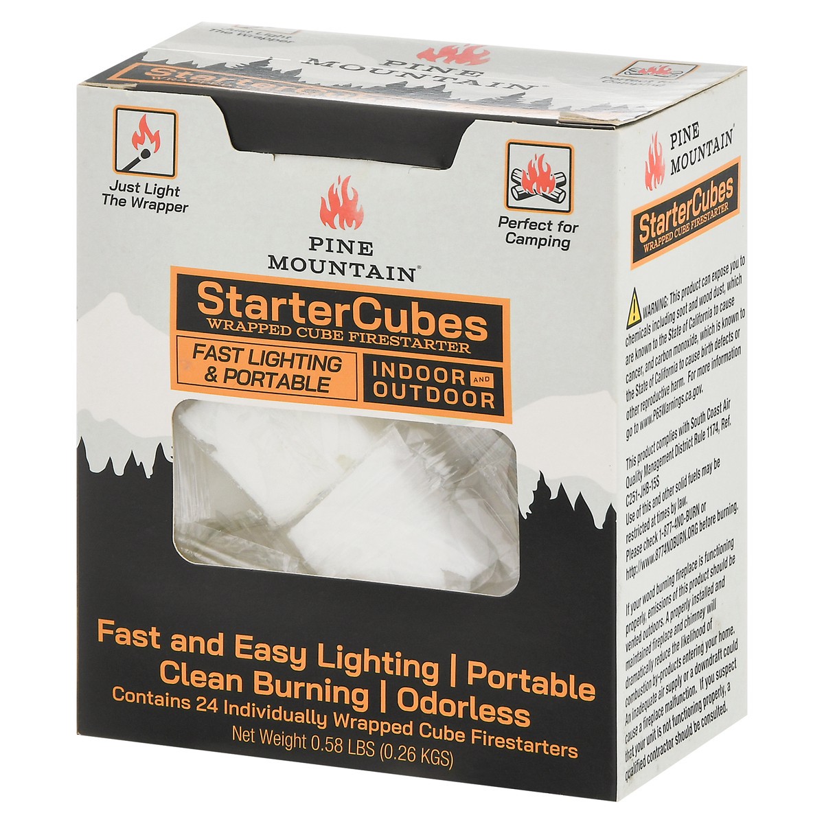 slide 10 of 12, Pine Mountain Indoor and Outdoor Starter Cubes 0.58 lb, 24 ct