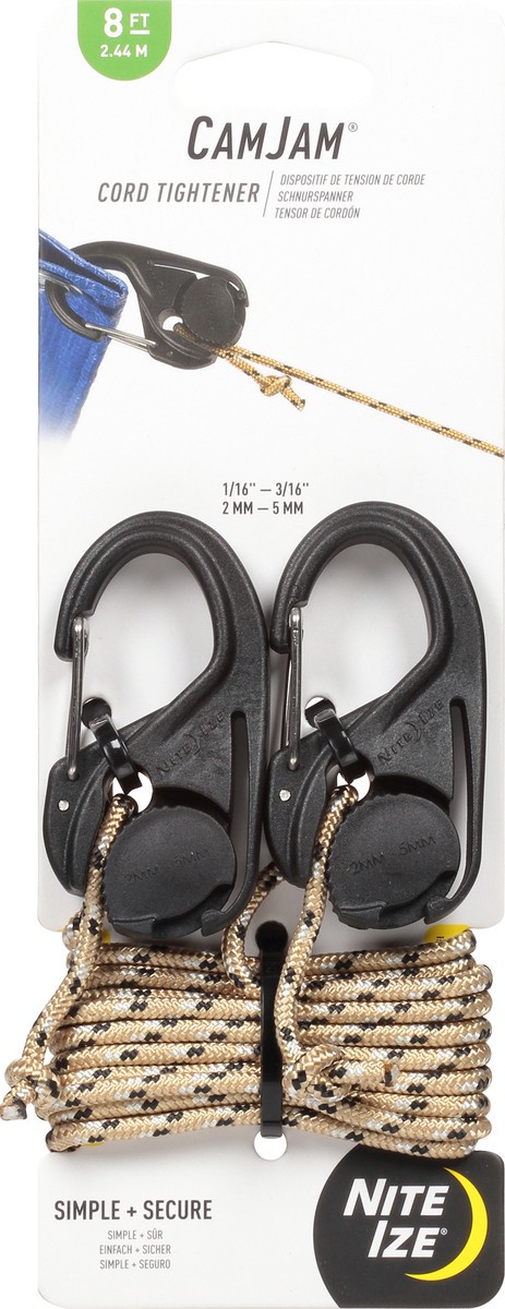 slide 5 of 12, Nite Ize CamJam 2.44 M 8 ft Cord Tightener 1 ea, 1 ct