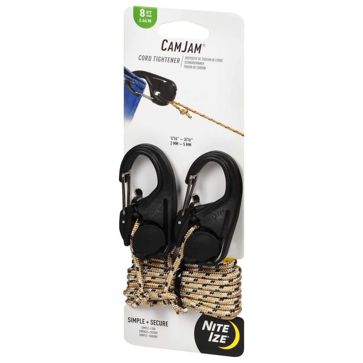 slide 8 of 12, Nite Ize CamJam 2.44 M 8 ft Cord Tightener 1 ea, 1 ct