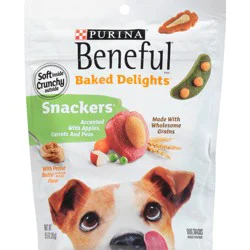 Beneful Purina Beneful Made in USA Facilities Dog Training Treats, Baked Delights Snackers - 9.5 oz. Pouch