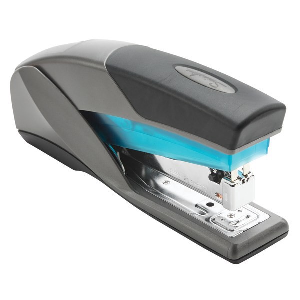 slide 10 of 10, Swingline LightTouch Reduced Effort Stapler Capacity- Blue, 1 ct