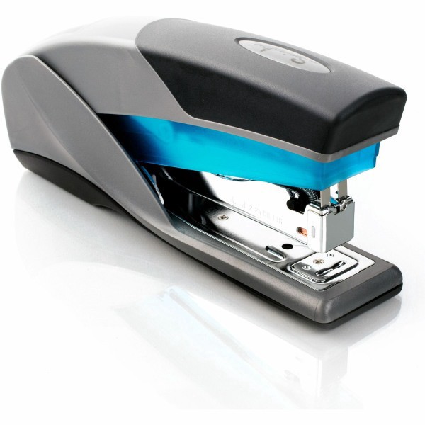 slide 6 of 10, Swingline LightTouch Reduced Effort Stapler Capacity- Blue, 1 ct